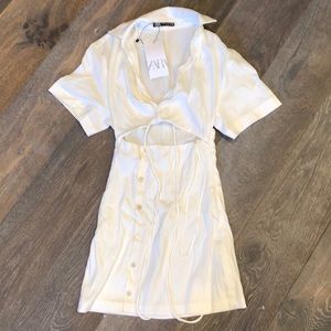 White linen dress size xs